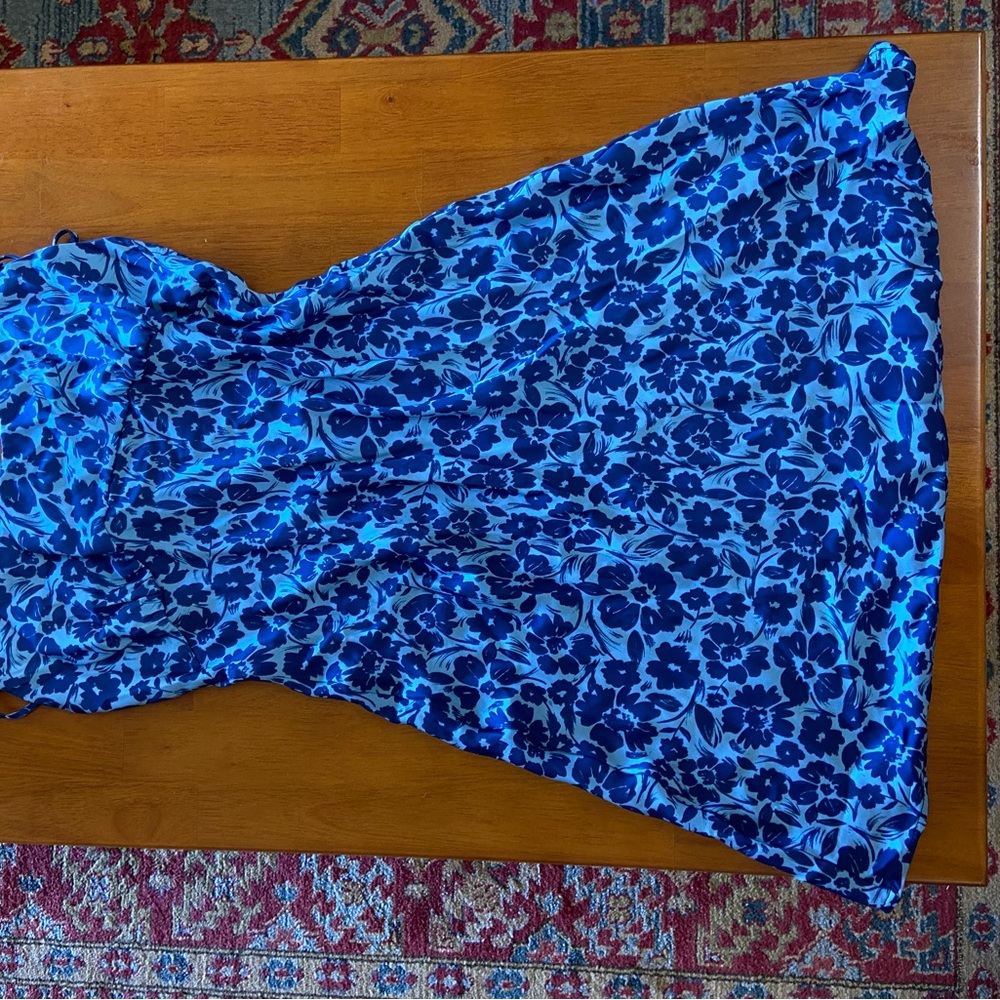 Skatie Floral Blue Mini Dress